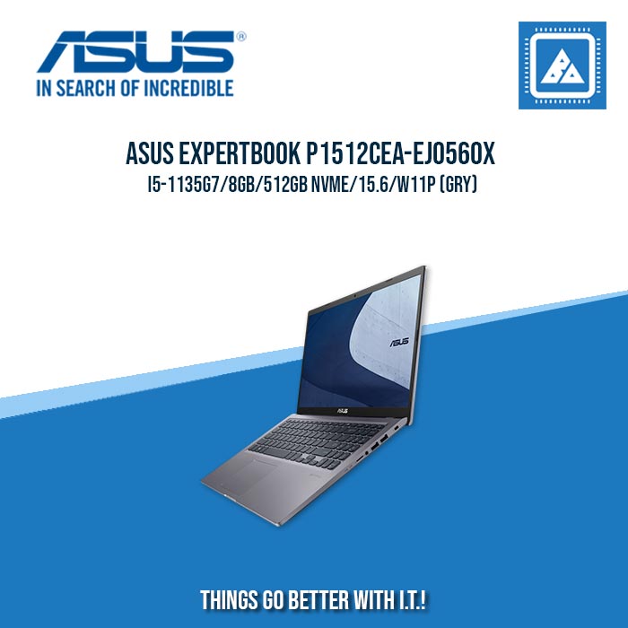 ASUS EXPERTBOOK P1512CEA-EJ0560X I5-1135G7/8GB/512GB NVME | BEST FOR ENTREPRENEURS AND CORPORATES LAPTOP ASUS EXPERTBOOK P1512CEA-EJ0560X I5-1135G7/8GB/512GB NVME | BEST FOR ENTREPRENEURS AND CORPORATES LAPTOP